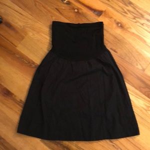 Maternity A-line black skirt